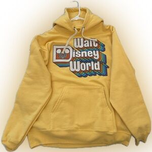Yellow Disney Hooded Sweater NWOT